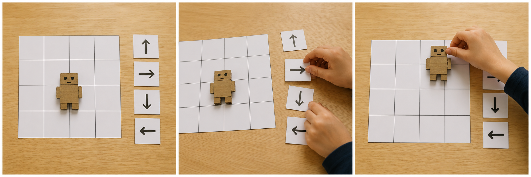 Illustrative paper robot route project