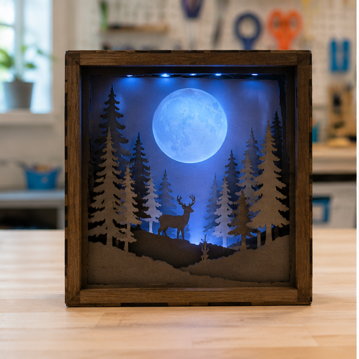 Finished student example of Shadow Window Scene