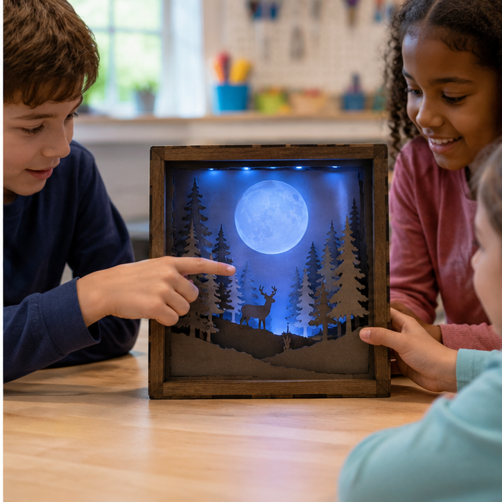 Students testing what viewers recognize in the same glowing scene