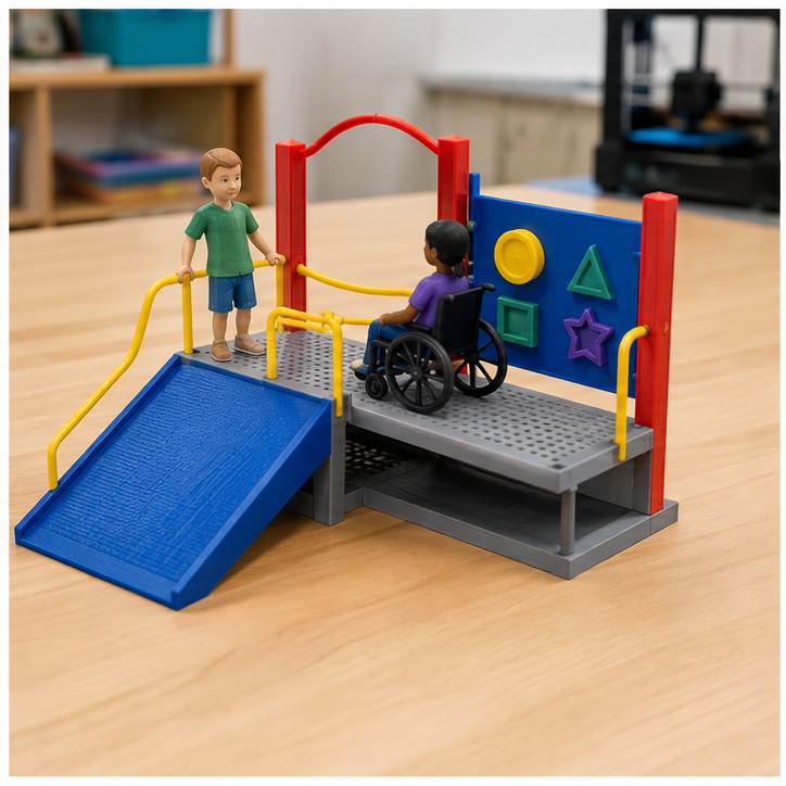 Finished student example of Accessible Playground Component