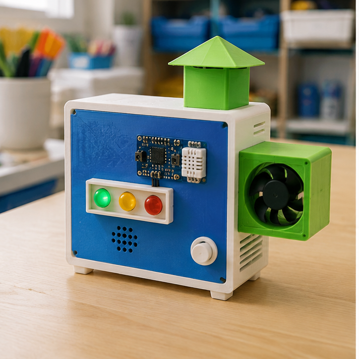 Finished student example of Classroom Air Monitor