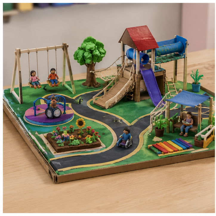 Finished student example of Dream Playground Model