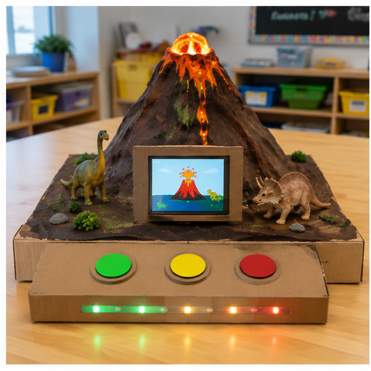 Finished student example of Interactive Museum Exhibit