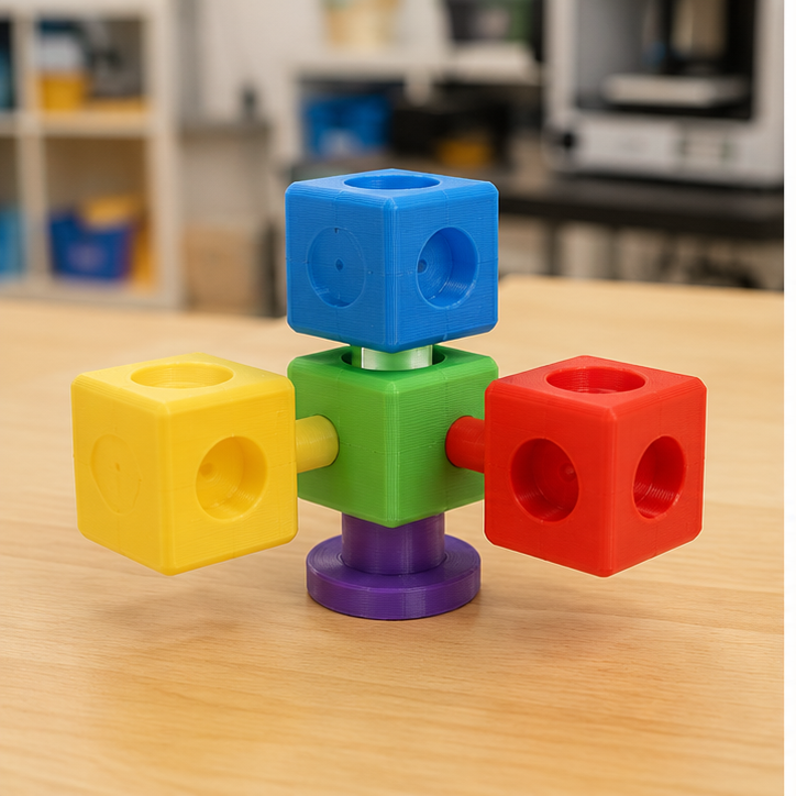 Finished student example of Interlocking Building Block