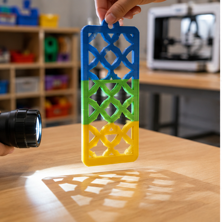 Finished student example of Patterned Light Catcher