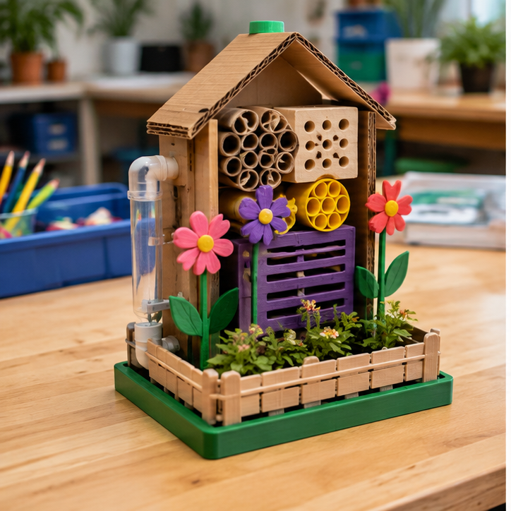 Finished student example of Pollinator Habitat Module