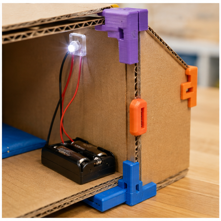 Close construction and materials view for Emergency Shelter Connector Kit