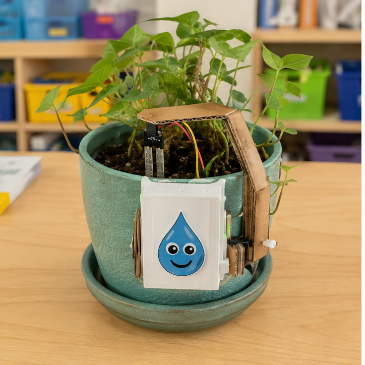 Finished student example of Smart Plant Guardian