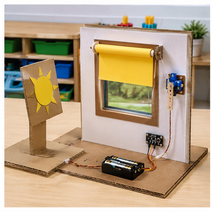Finished student example of Solar Shade Tracker
