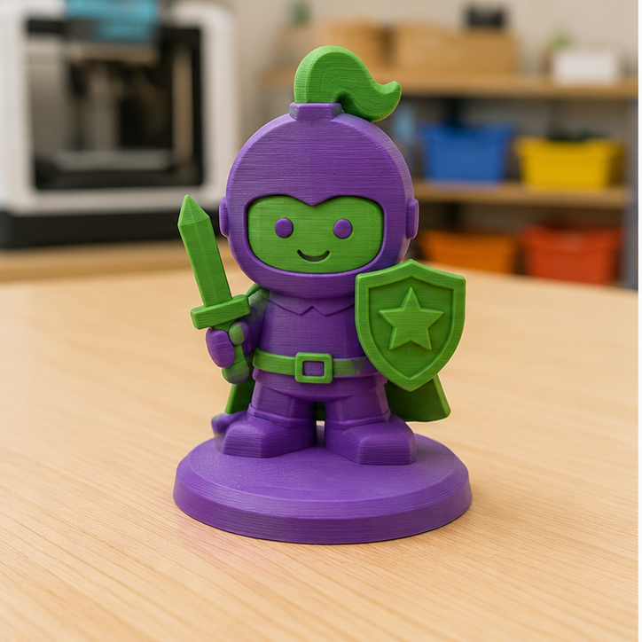 Finished student example of Story Character Token